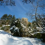 Burg Baden Winterimpression Bild: © K. Schmeißer